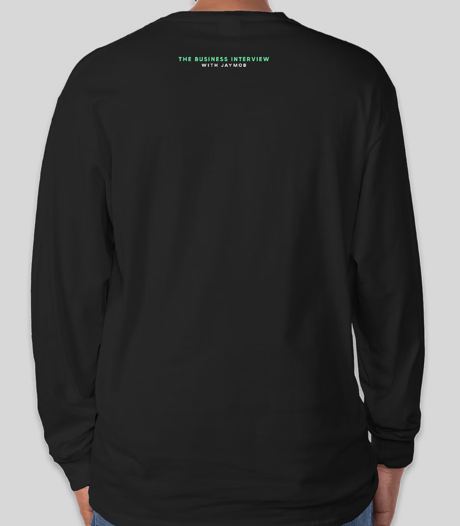 TBI Authentic Long Sleeve T‑shirt - Embroidered - Black